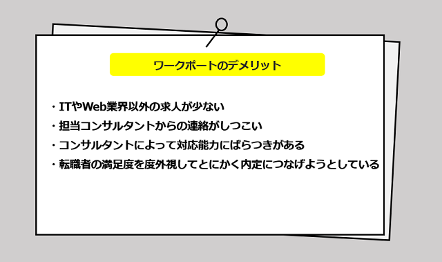 ワークポートの口コミとサービスからわかるデメリット