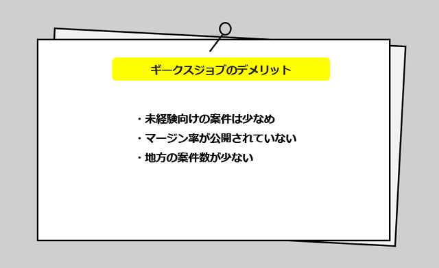 geechs job（ギークスジョブ）の口コミ・サービスからわかる3つのデメリット