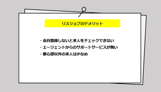 リスジョブの口コミ・サービスからわかる3つのデメリット