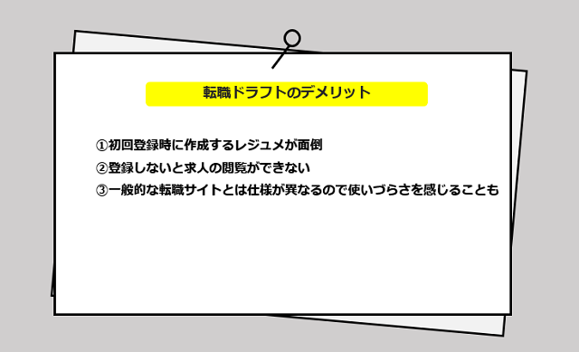 転職ドラフトの口コミ・サービスからわかる3つのデメリット