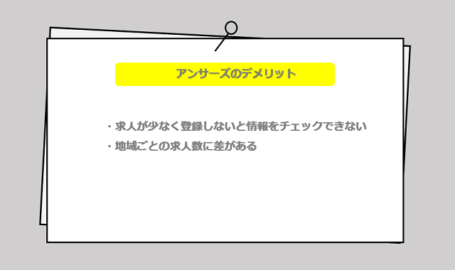 アンサーズの口コミ・サービスからわかるデメリット