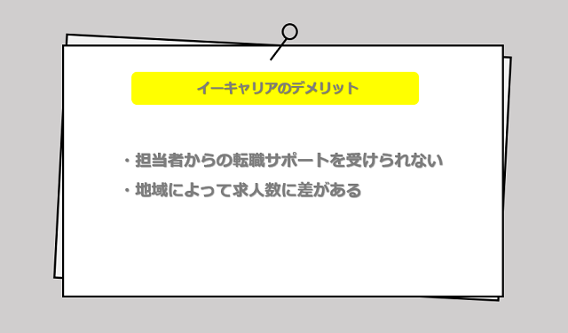 イーキャリアの口コミ・サービスからわかる2つのデメリット