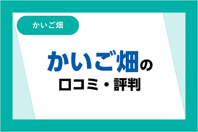 かいご畑の評判は良い？悪い？口コミ・サービスからわかるメリット・デメリット