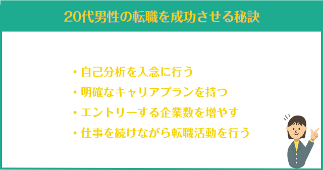 20代男性の転職を成功させる秘訣