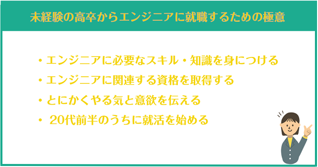 未経験の高卒からエンジニアに就職するための極意