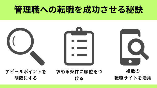 管理職への転職を成功させる秘訣