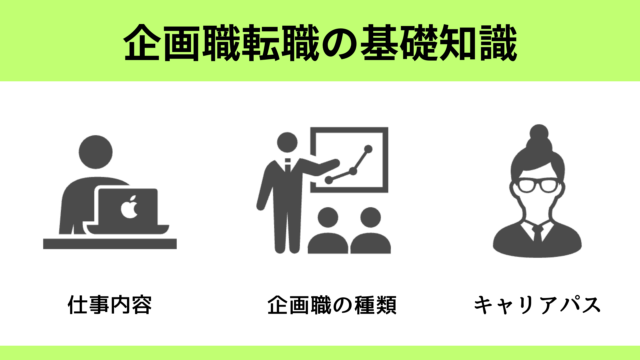 未経験から企画職へ転職する人が知っておくべき基礎知識